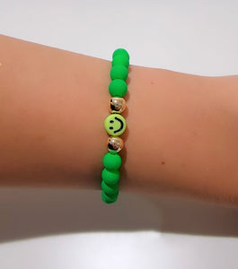 Neon Smiley Bracelets