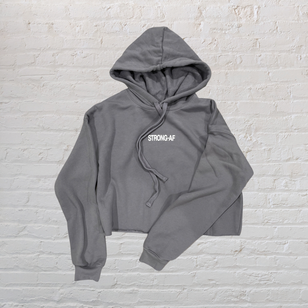 STRONG-AF Cropped Pullover Hoodie