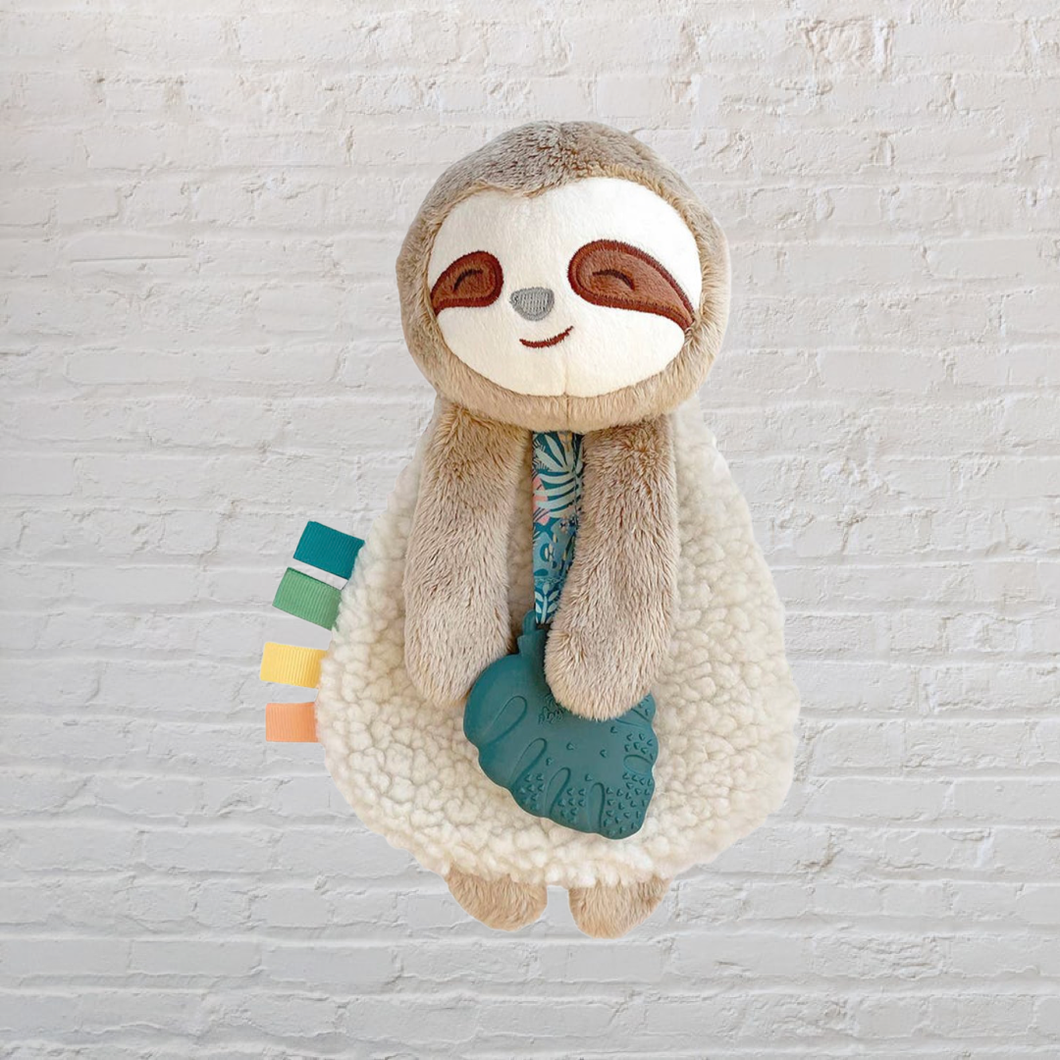 Itzy Lovey Plush and Teether Toy: Sloth