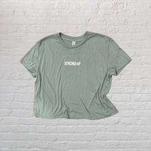 Load image into Gallery viewer, STRONG-AF Flowy Cropped Tee
