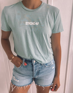 STRONG-AF Flowy Cropped Tee