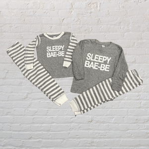 SLEEPY BAE-BE Two Piece Pajama Set