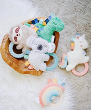 Load image into Gallery viewer, Ritzy Rattle Pal™ Plush Rattle with Teether: Rainbow
