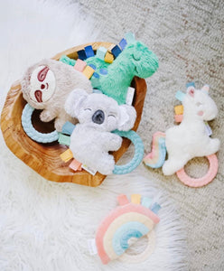 Ritzy Rattle Pal™ Plush Rattle with Teether: Rainbow