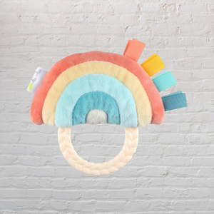 Ritzy Rattle Pal™ Plush Rattle with Teether: Rainbow