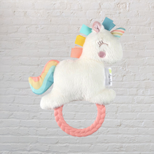 Load image into Gallery viewer, Ritzy Rattle Pal Plush Rattle with Teether: Unicorn
