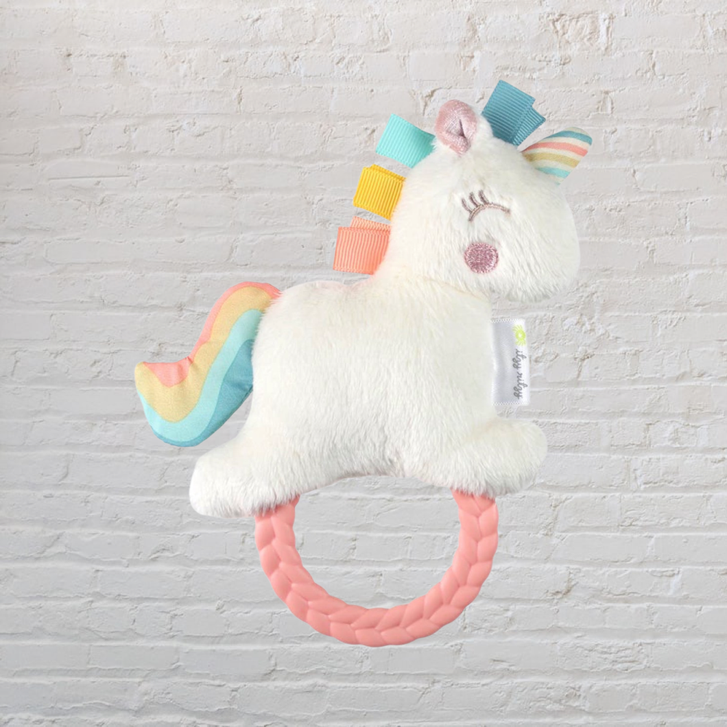 Ritzy Rattle Pal Plush Rattle with Teether: Unicorn