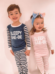 SLEEPY BAE-BE Two Piece Pajama Set