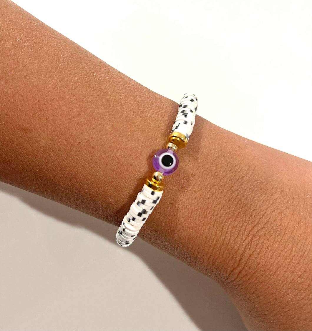 EVIL EYE Heishi Bracelet