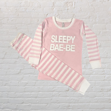 Load image into Gallery viewer, SLEEPY BAE-BE Two Piece Pajama Set
