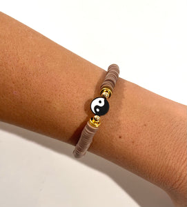 Ying Yang Heishi Bracelet