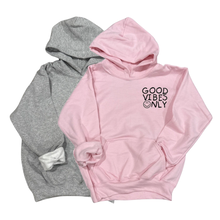 Load image into Gallery viewer, GOOD VIBES ONLY Youth Pullover Hoodie
